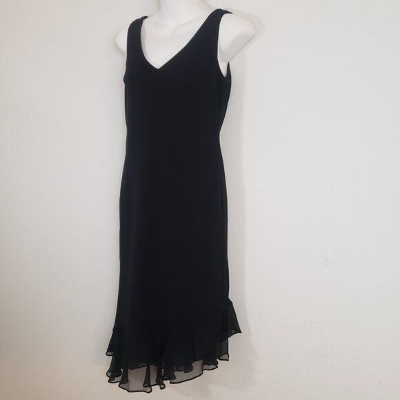 Jones New York Vintage Dress 6 Petite Asymmetrical Dark Coquette Feminine Fairy - Picture 5 of 10